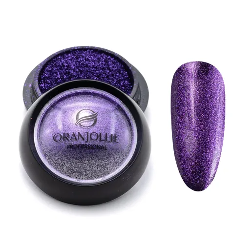 Pigment Unghii Holografic - Mov - L004 - Oranjollie