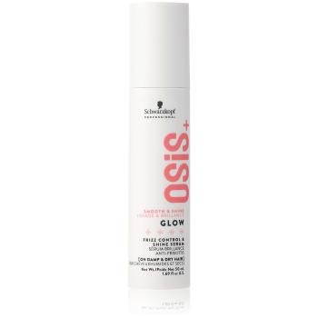 Schwarzkopf Professional Ser de păr strălucitor împotriva încrețirii OSiS Glow (Frizz Control & Shine Serum) 50 ml