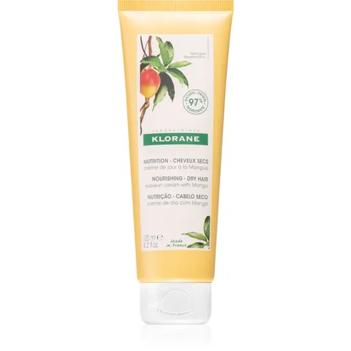 Klorane Mango Leave-in Cream Dry Hair crema leave-in nutritie si hidratare 125 ml