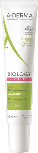 A-DERMA Fluid calmant pentru pielea sensibilă și reactivă Biology Calm (Soothing Care) 40 ml