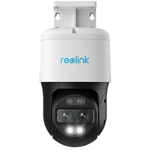 Camera supraveghere rotativa IP Speed Dome PTZ Reolink TrackMix P760, 4K, 2.8 + 8 mm, lumina alba / IR 15 m, dual band, slot card, microfon si difuzor
