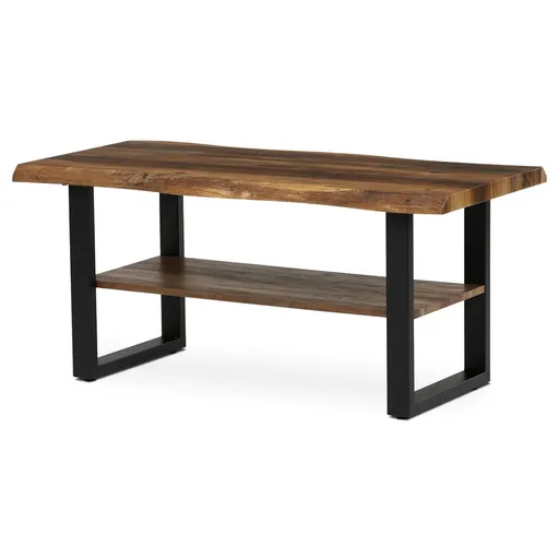 Măsuță de conferință 120 x 60 cm, lemn vechi, maro închis