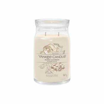 Lumânare parfumată Yankee Candle Signatureîn borcan Warm Cashmere, 567 g