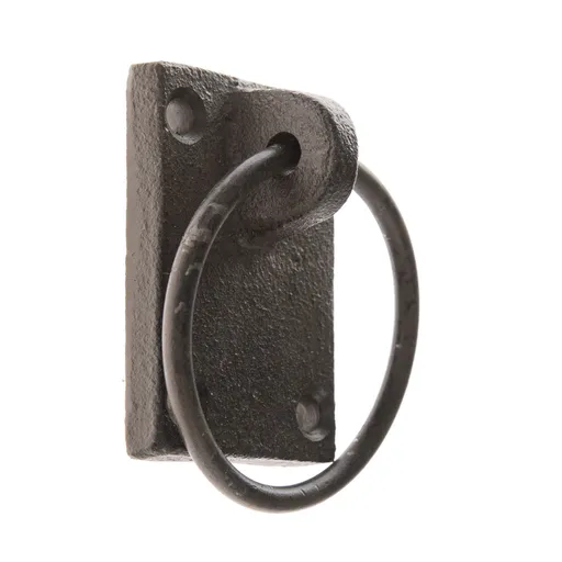 Mâner din fontă, rotund, negru, 7 x 5,3 cm