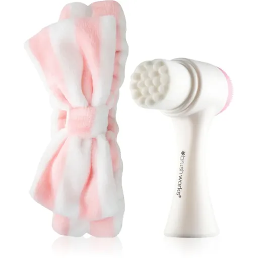 Brushworks Luxury Facial Cleansing Brush & Headband Set set cadou pentru femei