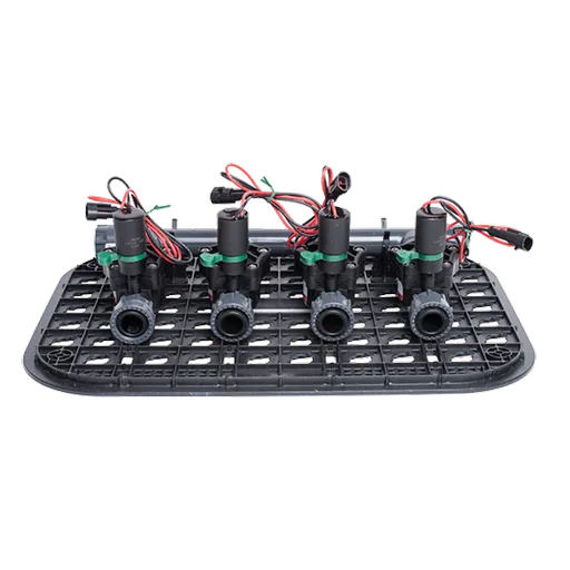 Kit 4 Electrovalve Cu Racord Olandez, Colector Si Grila Cutie Electrovalva,dimensiune 1",presiune 1-12,filet Exterior X Racord Olandez,debit 20-50