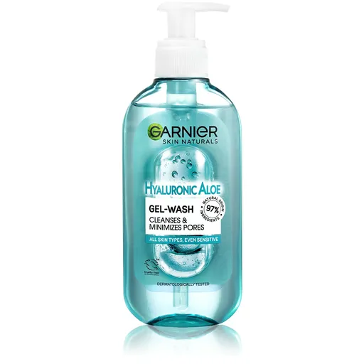Garnier Gel de curățare pentru toate tipurile de ten Hyaluronic Gel Wash 200 ml