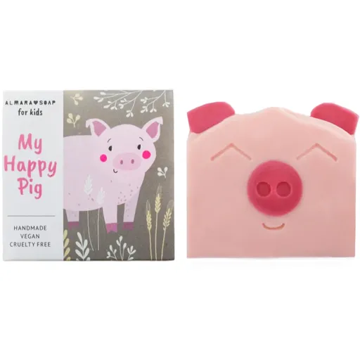 Almara Soap My Happy Pig sãpun lucrat manual cu aroma de pere cu arome de pere pentru copii 100 g