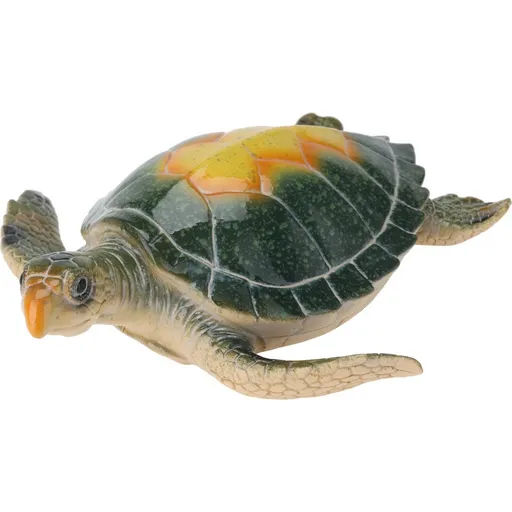 Decorațiune de perete Broască țestoasă galben, poliresină, 21 x 7 x 21,5 cm, galben