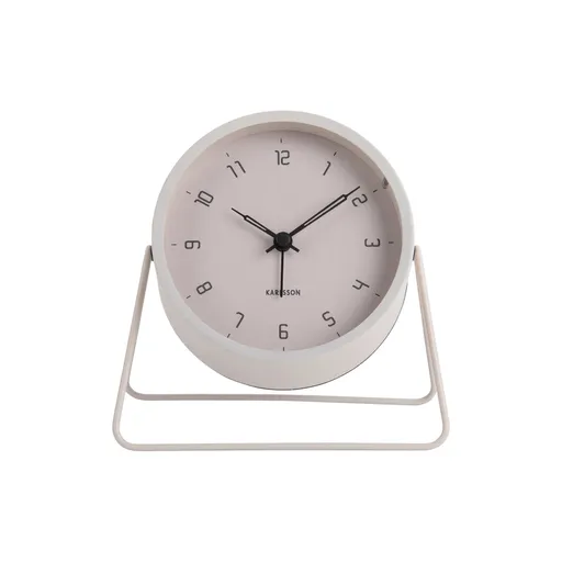 Ceas cu alarmă Karlsson 5952WG de design 13 cm ,gri, gri