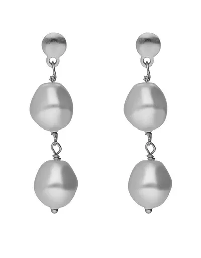 Victoria Cruz Cercei lungi din argint, cu perle sintetice Sera A5560-00HT