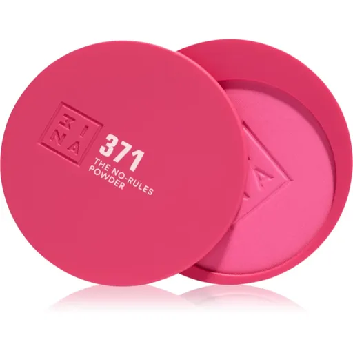 3INA The No-Rules Powder machiaj multifuncțional pentru ochi, buze și față culoare 371 - Electric pink, matte 8 g