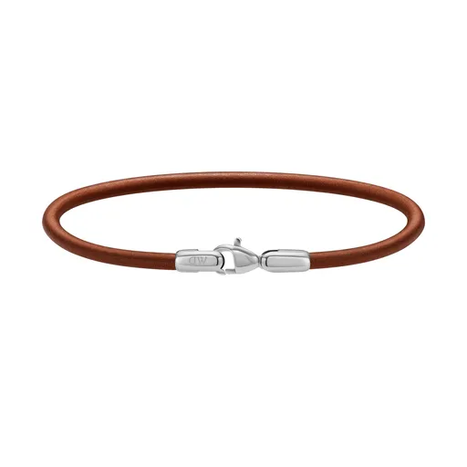 Daniel Wellington Brățară rafinată din piele maro St Mawes Perfect Pair DW0040071 17,5 cm