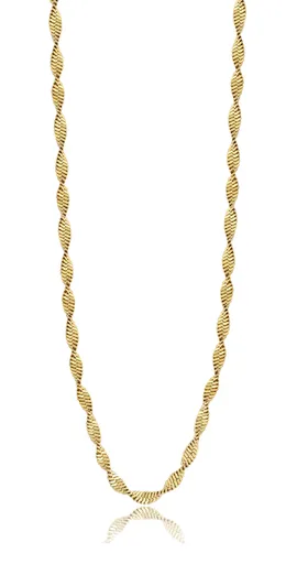 S'Agapõ Lănțișor placat cu aur tip șarpe, Chunky SHK48