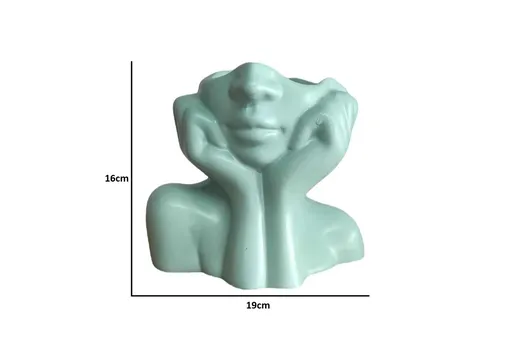 Vaza, Iskandinav Layd, Ceramica, Verde menta