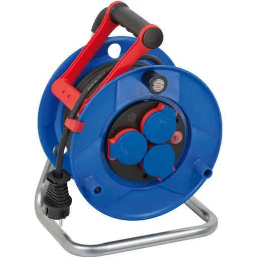 Prelungitor exterior Brennenstuhl Garant cu tambur, 3 prize, AT-N05V3V3-F 3G1,5, 25m, IP44 1218580