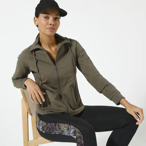 Hanorac cu fermoar și guler înalt