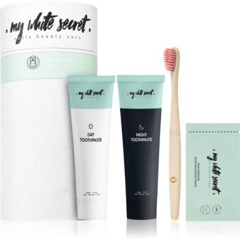 My White Secret Smile Beauty Care Gift Pack set pentru îngrijirea dentară pentru un zambet radiant