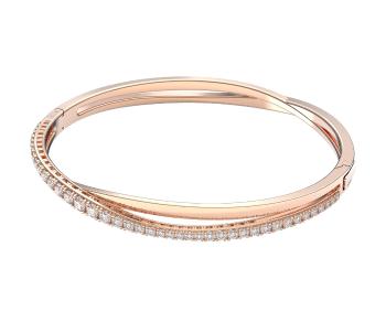 Swarovski Brățară strălucitoare din bronz Twist 5620552 5,8 x 5,2 cm