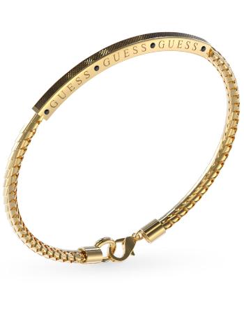 Guess Brățară la modă placată cu aur pentru bărbați Legacy JUXB03213JWYGBK 19 cm