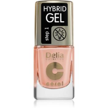 Delia Cosmetics Coral Hybrid Gel gel de unghii fara utilizarea UV sau lampa LED culoare 113 11 ml