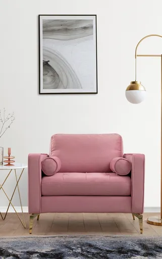 Fotoliu, Atelier del Sofa, 560ARE1746, Roz prafuit