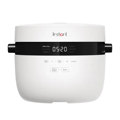 Aparat fierbere orez Instant Pot 20 140500301, 860W, 5 l, 8 programe, CarbReduce, Fara BPA/PFOA/PTFE,Alb