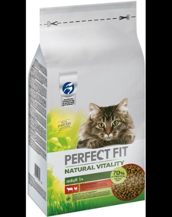 PERFECT FIT Natural Vitality 6 kg hrana pentru pisici adulte, bogata in pui si vita