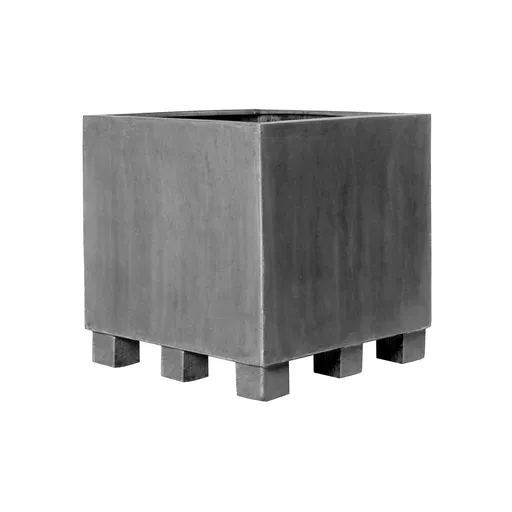 Pottery Pots Jardiniera Jumbo cu picioare, culoare gri, dimensiuni multiple - PotteryPots Mărime: L - v. 70 cm, ⌀ - cm / v. 90 cm