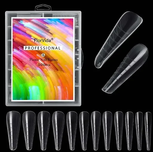 Tipsuri Reutilizabile 120 Bucati, 12 Marimi, Stiletto