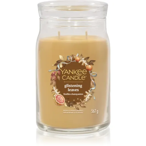 Yankee Candle Glistening Leaves lumânare parfumată Signature 567 g