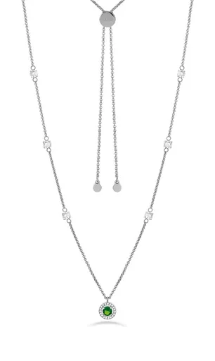 Liu Jo Colier elegant din oțel cu zircon cubic Essential LJ2271