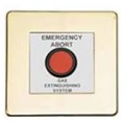 Comutator pentru anularea eliberarii gazului extinctor Advanced Electronics Exp-004-002 placuta protectie inox