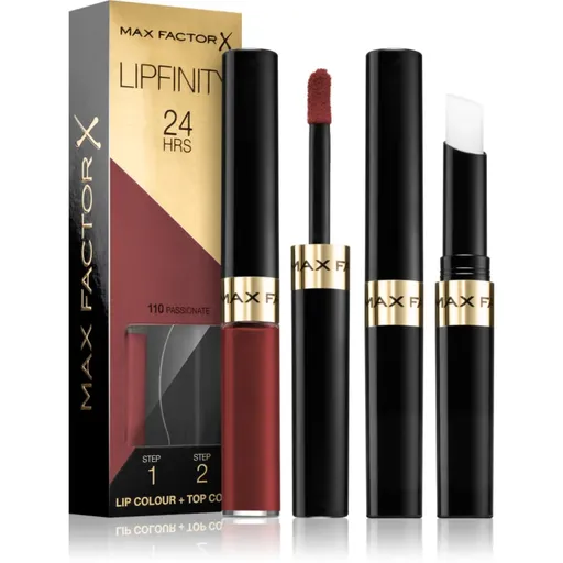 Max Factor Lipfinity Lip Colour ruj cu persistenta indelungata balsam culoare 110 Passionate 4.2 g