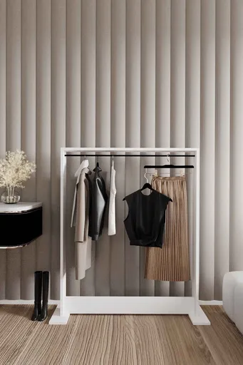 Cuier de perete, Hanah Home, Salvitor, 100x124x12 cm, Alb