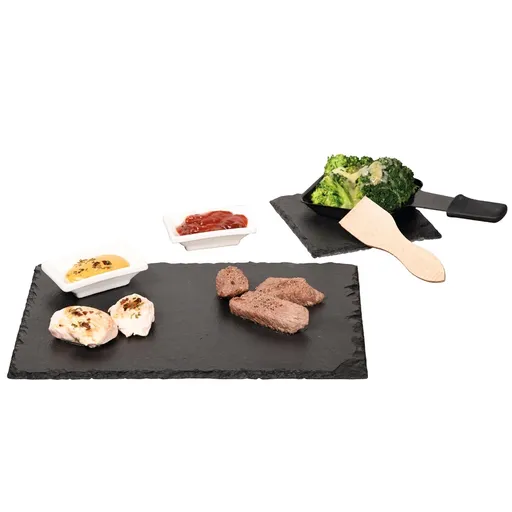 Kesper 38141 Set pentru raclette din ardezie, 10piese