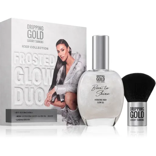 Dripping Gold Frosted Glow Duo set cadou pentru corp 2 buc