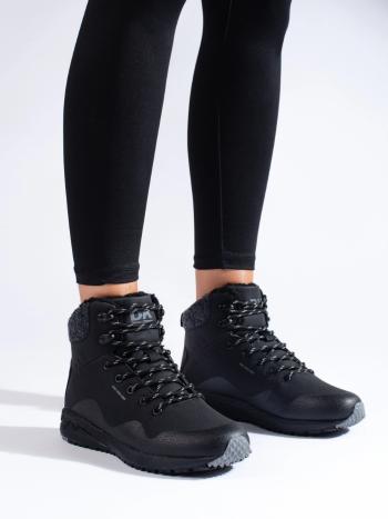 Pantofi de trekking negri eleganți pentru femei fără toc
