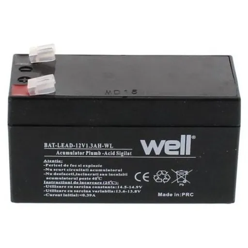 Acumulator plumb acid 12V 1.3AH Well BAT-LEAD-12V1.3AH-WL