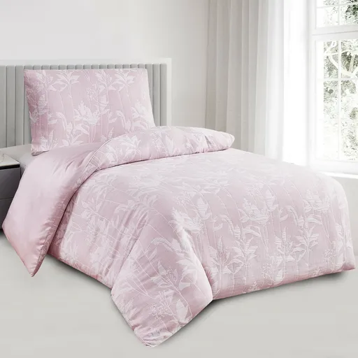 Lenjerie de pat din jacard Alabama roz, 140 x 200cm, 70 x 90 cm, roz