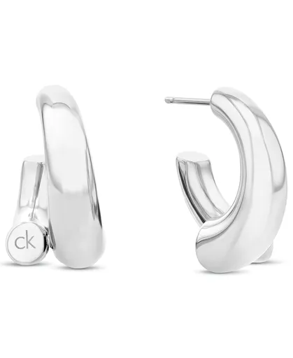 Calvin Klein Cercei rotunzi la modă din oțel Spiral 35000764