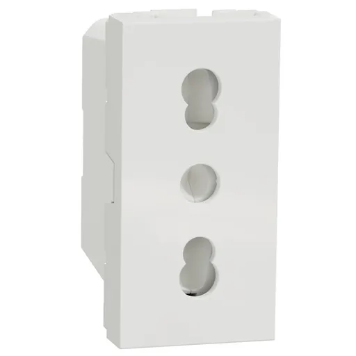 Priza 1M standard italian Schneider Noua Unica NU302318, alb