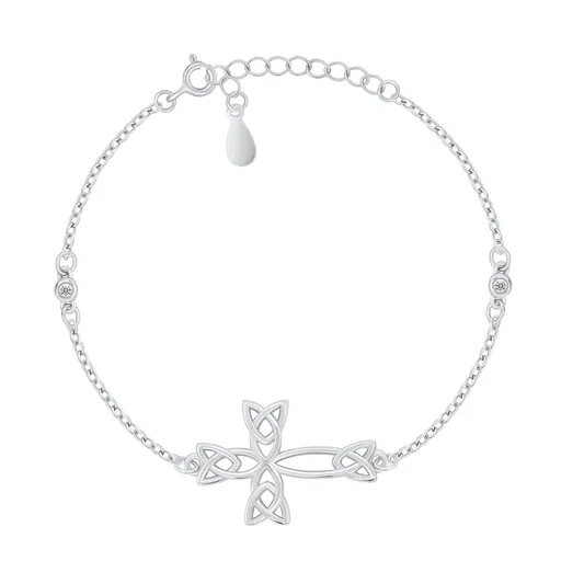 Brilio Silver Brățară impresionantă din argint pentru femei Cruce BRC209W