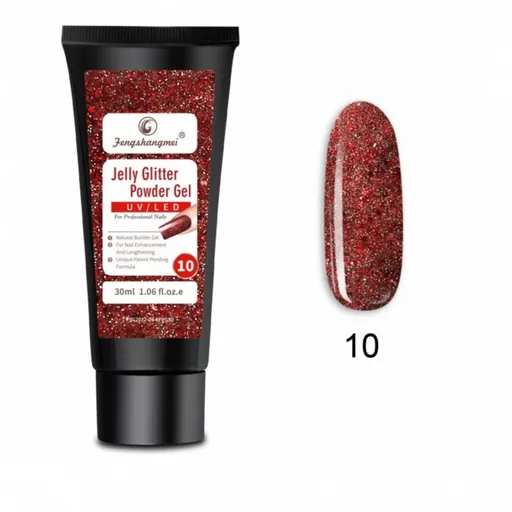Polygel Jelly Glitter FSM 30ml - 10