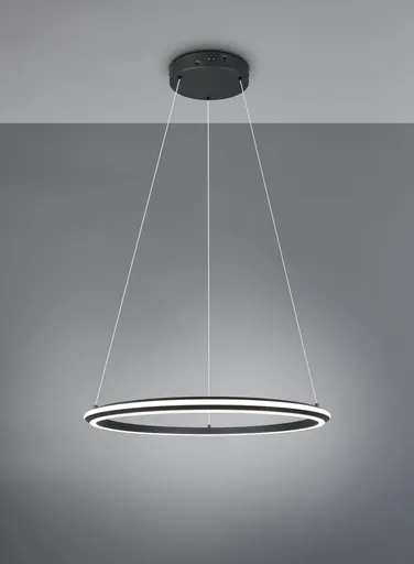 Lustra Amador, TRIO, 75x150 cm, 48W, 1x SMD, metal, negru mat