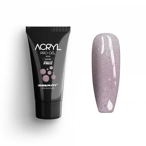 Acryl Pro Gel 2M Hema Free Shimmer Lavender - 30g