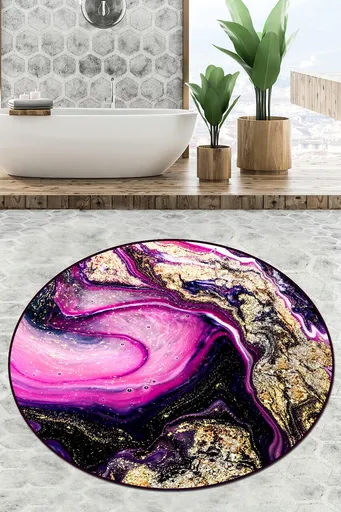 Covoras de baie, L'essentiel Maison, Pastry Djt (100 cm), Multicolor