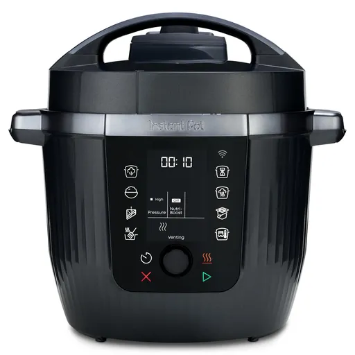 Multicooker Instant Pot Pro Max 60 WiFi, 1200W, 5.7 L, 10 programe, Nutriboost, control WiFi, afișaj LCD, oțel inoxidabil, negru