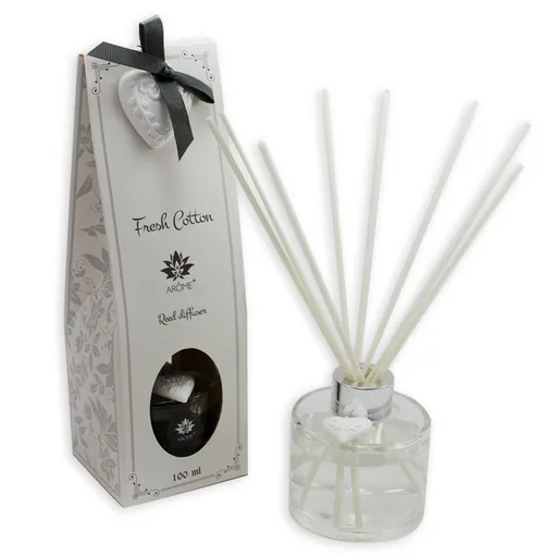 Difuzor cu arome cu bețișoare Arome Fresh cotton, 100 ml, pur