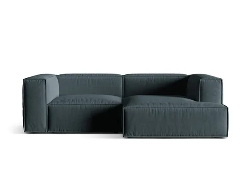 Coltar modular dreapta 3 locuri, Nuria-215, Micadoni Home, 252x147x72 cm, tesatura structurata chenille, petrol inchis
